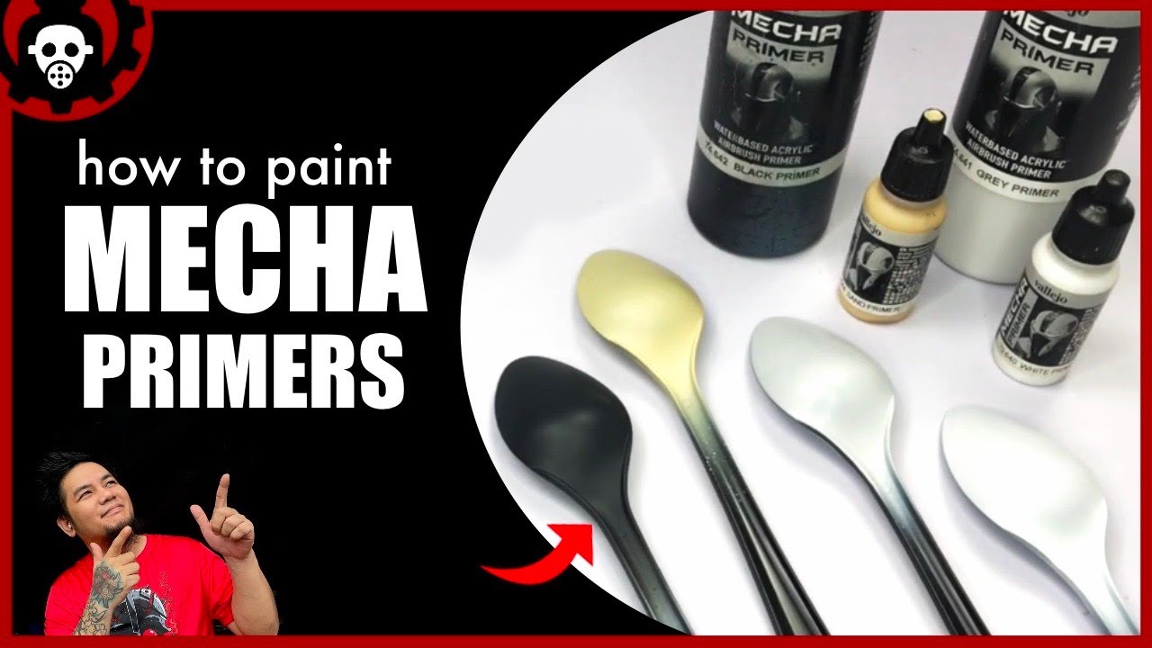 How to Airbrush Acrylic Primers | 2021 | Vallejo Mecha Colors