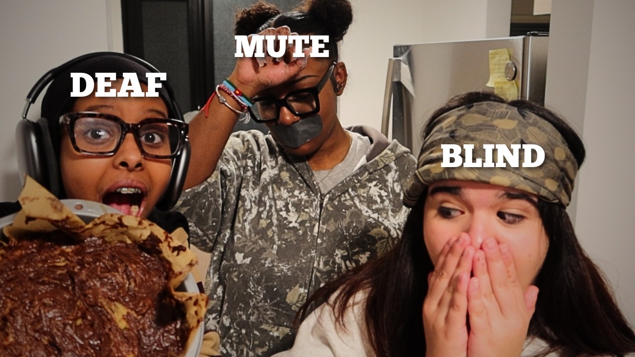 BLIND, DEAF & MUTE BAKING CHALLENGE.........NEVER Again!