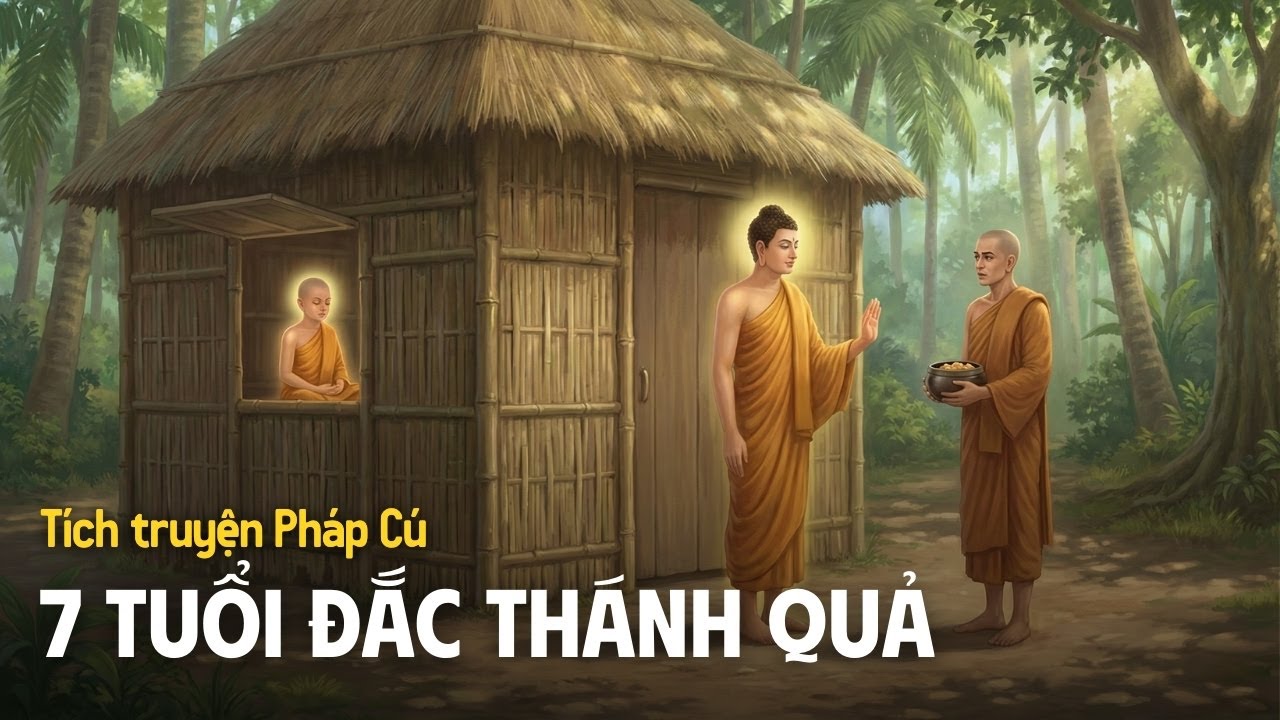 Chú Sa-Di 7 Tuổi Khiến Trời Đất Dừng Quay Để Hộ Pháp | Tích truyện Pháp Cú 80-89