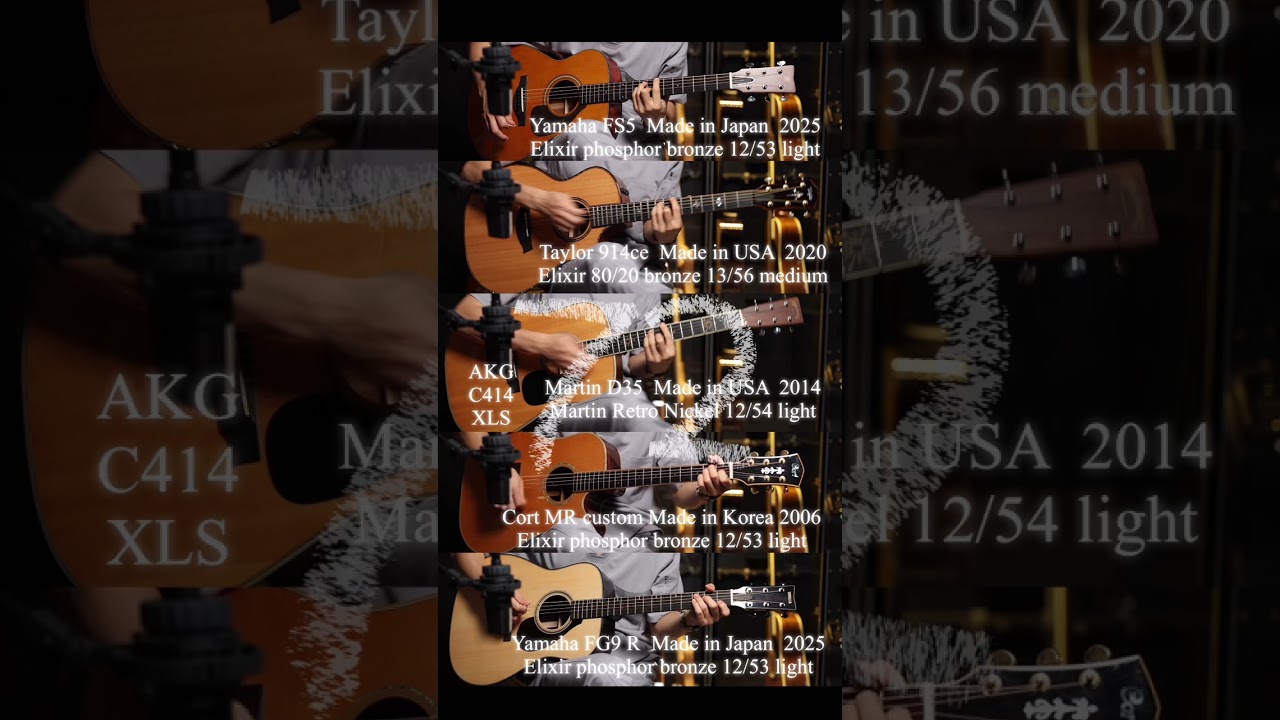 Yamaha vs Talyor vs Martin vs Cort @acousticgroove 