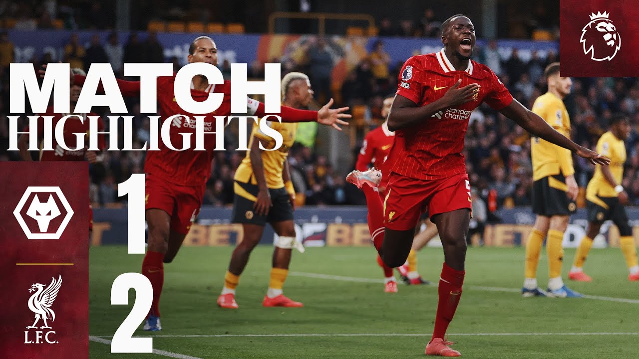 Bramki Konate i Salaha w zwycięstwie w Premier League | Wolves 1-2 Liverpool | Najważniejsze momenty