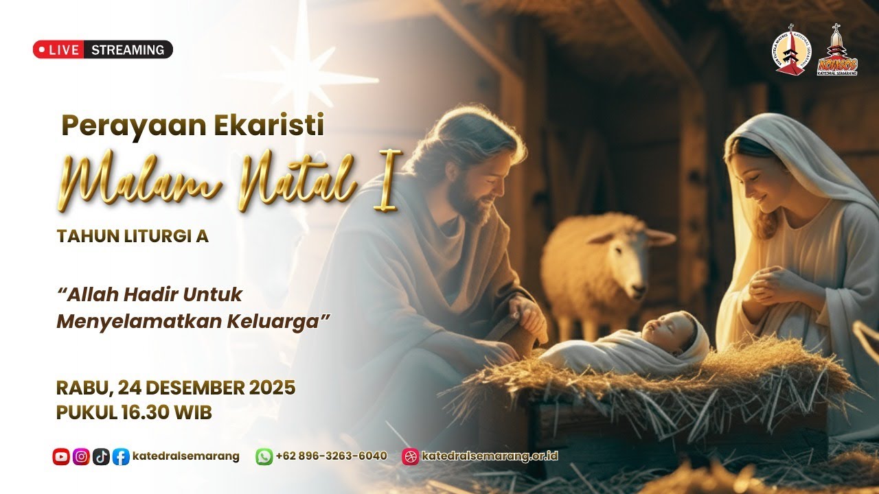 PERAYAAN EKARISTI MALAM NATAL I | Rabu, 24 Desember 2025 | Pukul 16.30 WIB