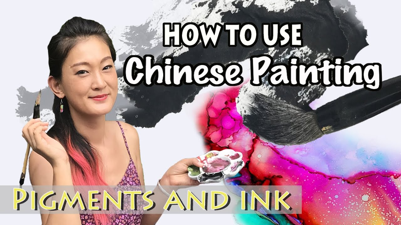 How to Use Chinese Painting Pigments and Ink  | Basic Techniques | YTA [en/zh sub]