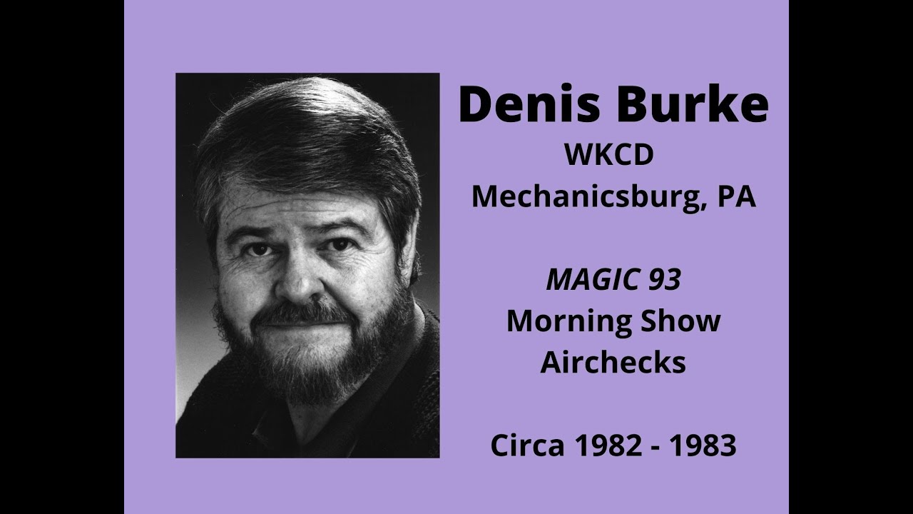 WKCD 93.5 Mechanicsburg - Denis Burke Aircheck - Circa 1982-1983