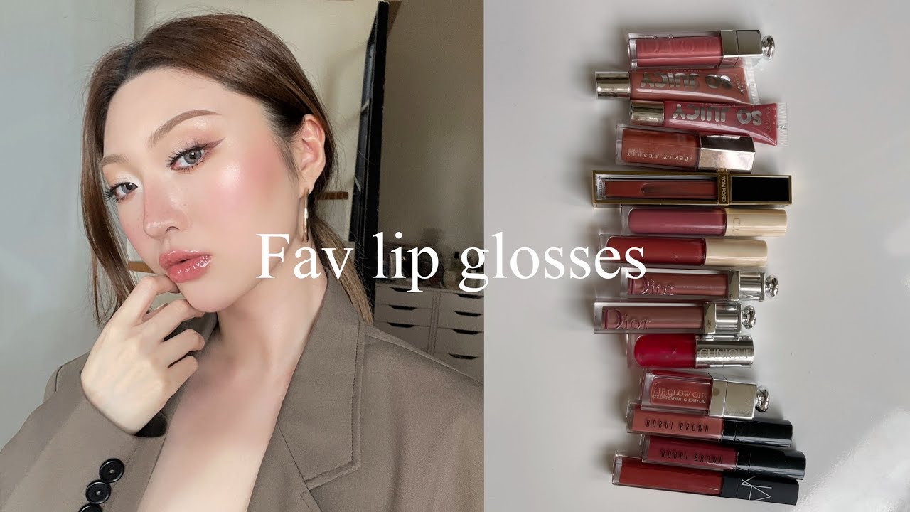 14支最喜歡的唇蜜！粉嫩嬰兒唇、MLBB、顯白磚紅｜my favorite nude/mlbb/red lip glosses