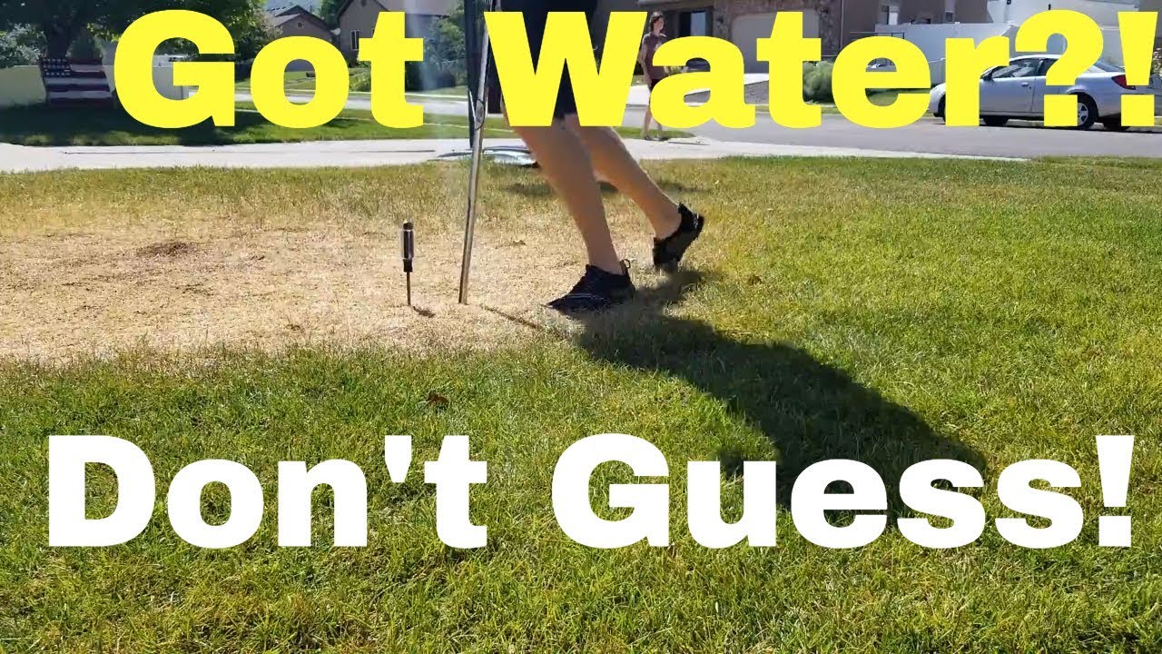 DIY How to test water depth.  Is there too much or too little water in my lawn?