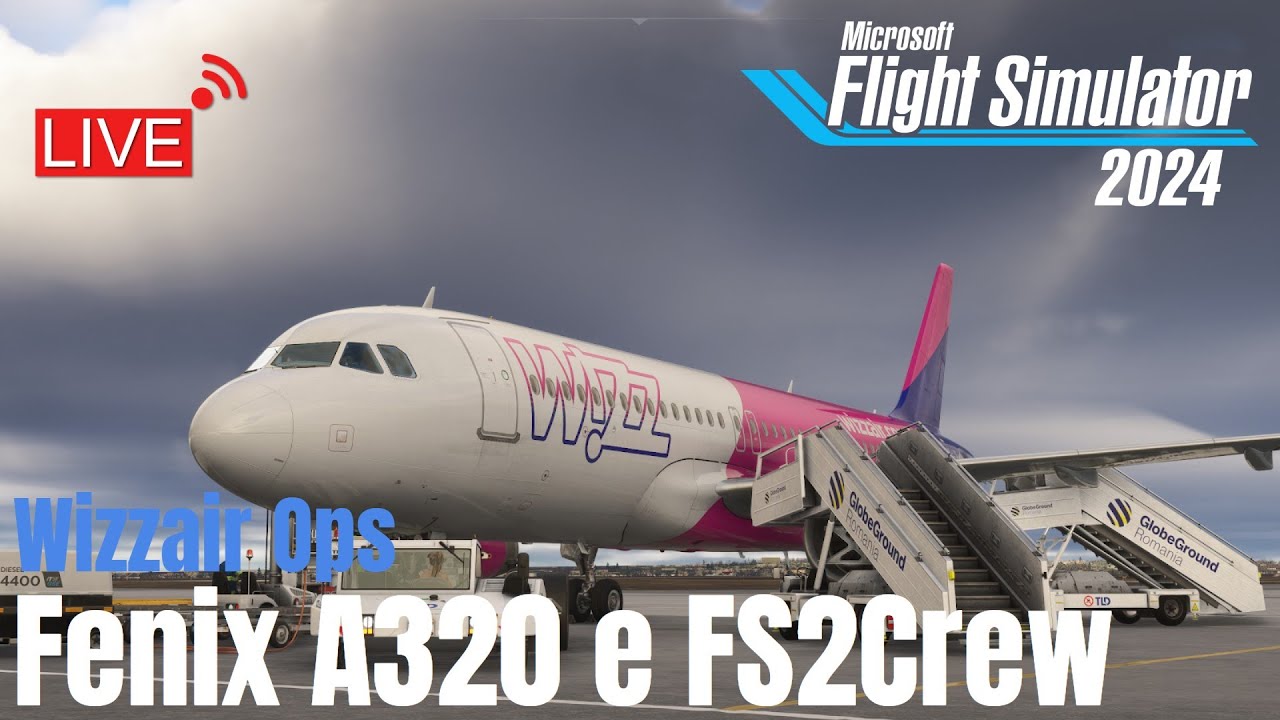 A320 Fenix SL || Wizzair Ops || Timisoara - Roma morning shift usando FS2crew