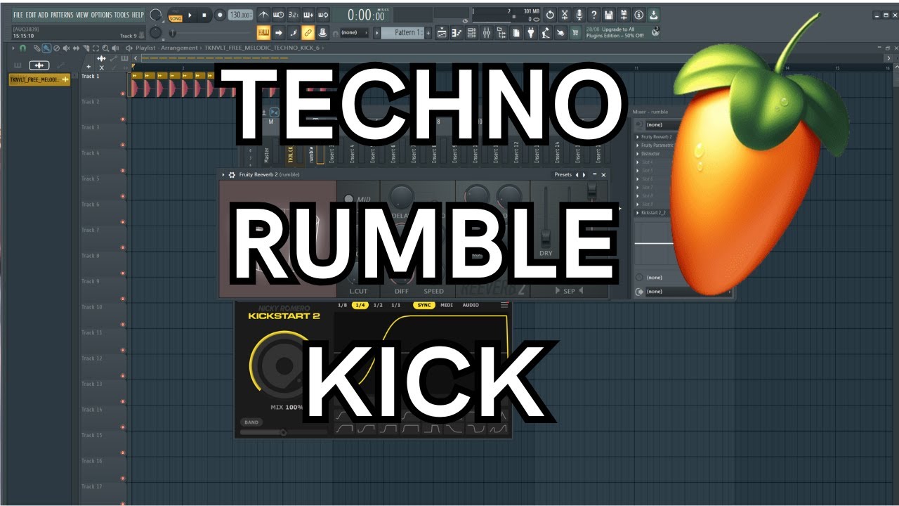 how to create a techno rumble kick in fl studio