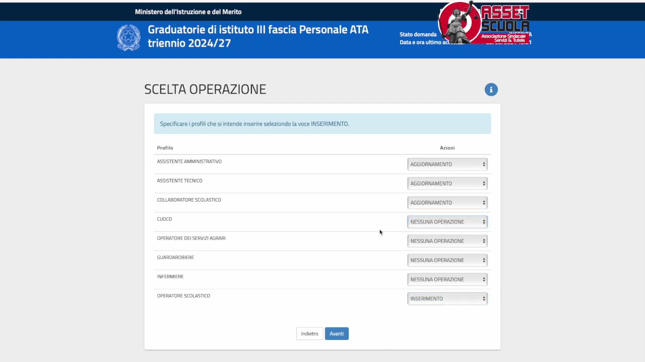 TUTORIAL DOMANDA ATA III FASCIA 2024