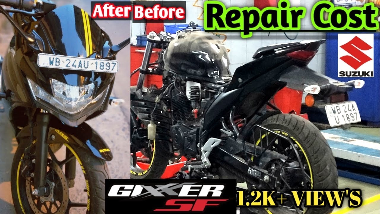 New Suzuki Gixxer SF Restoration From Accident || Repair Cost ||