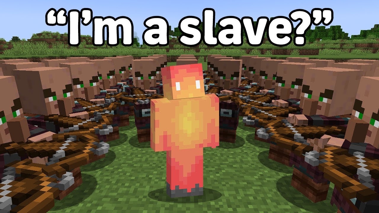 Minecraft, но жители деревни поработили игроков