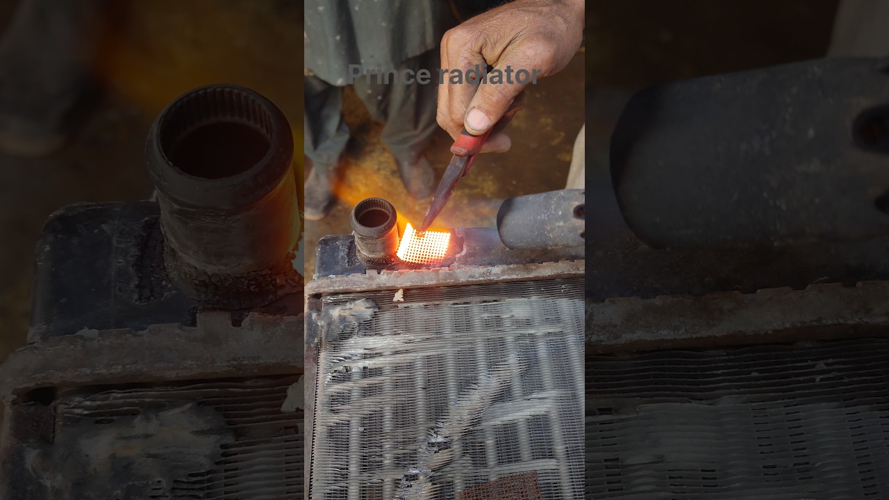 how to radiator plastic tank repairing #youtubeshorts #radiator #shortvideo #shortsfeed #shorts