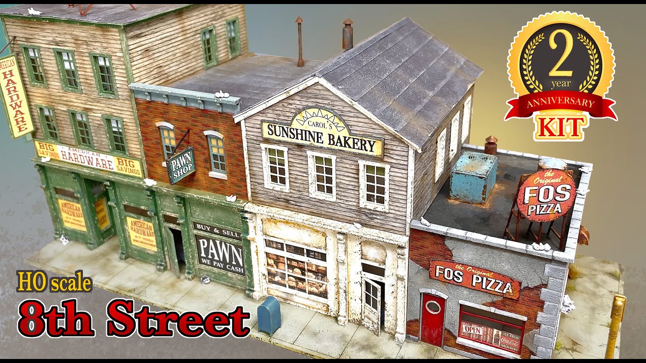 Building a city block for our model railroad