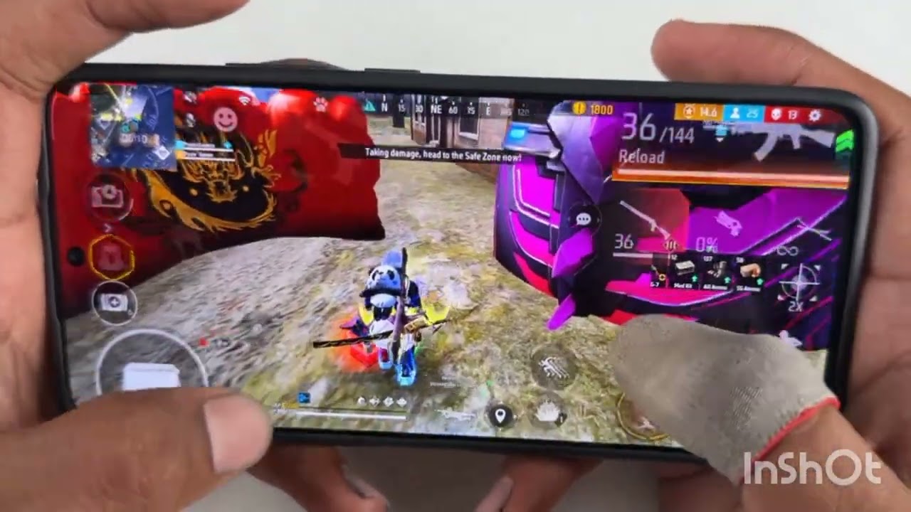 Poco X6 Pro gaming phone free fire gameplay duo Vs squad full map with 3 finger handcam