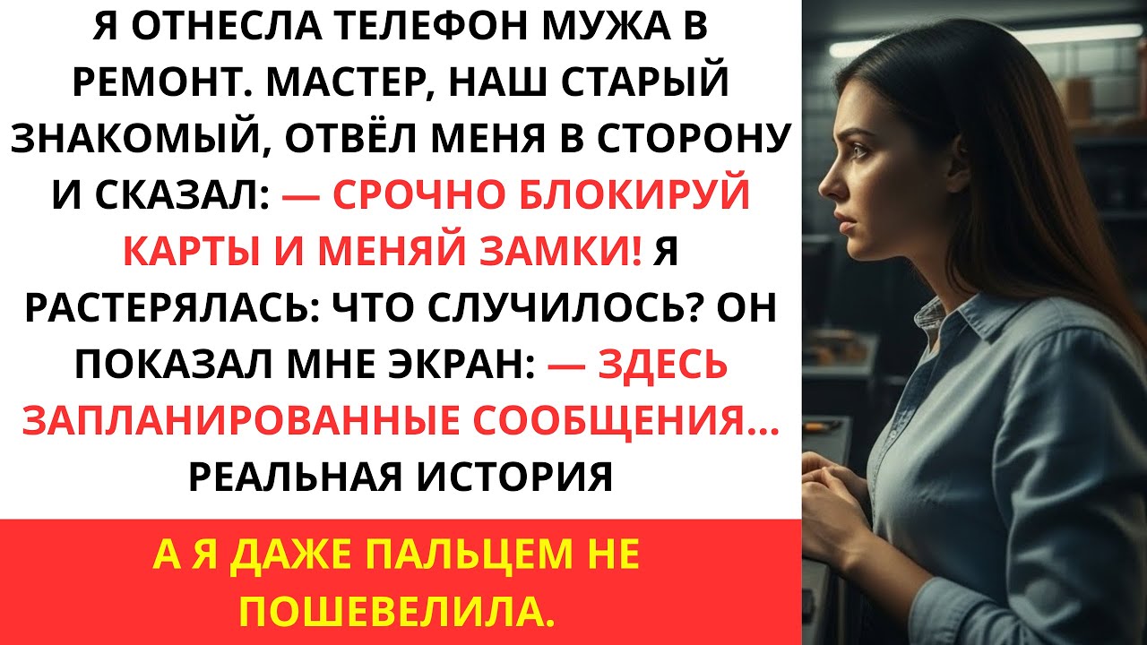 Я отнесла телефон мужа в ремонт. Техник сказал_ срочно блокируй карты и меняй замки дома!
