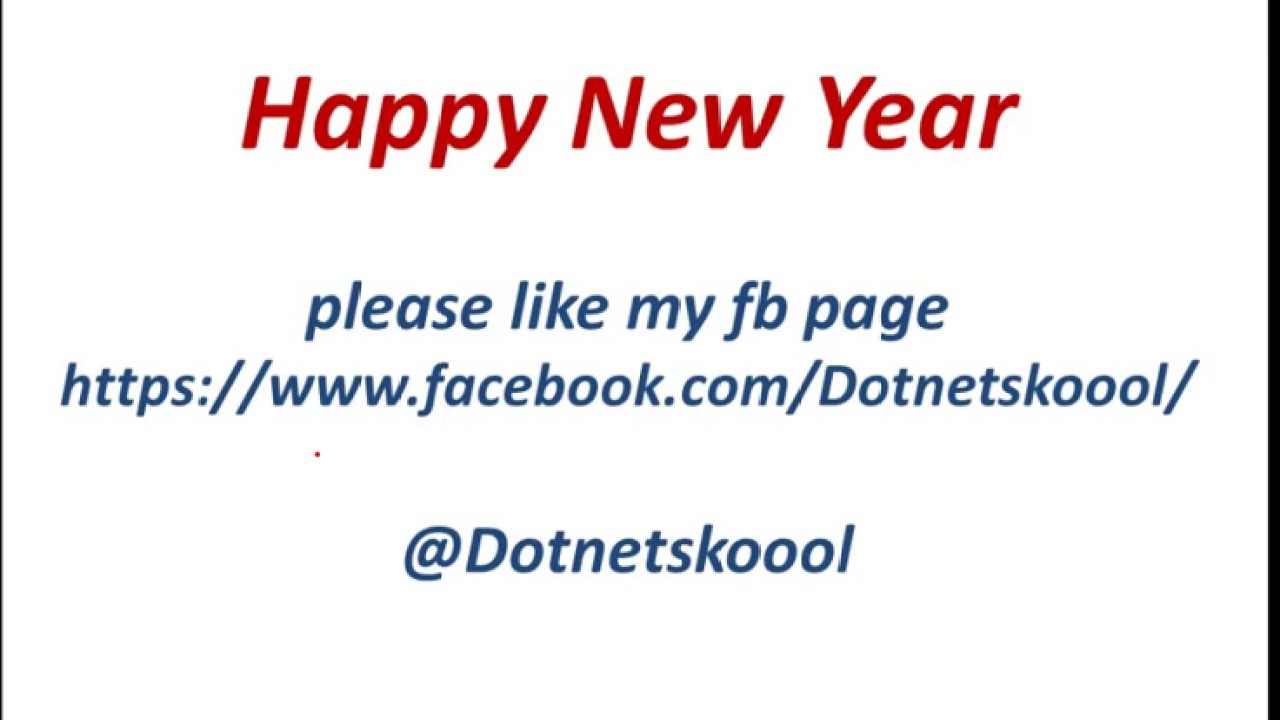 Happy New Year