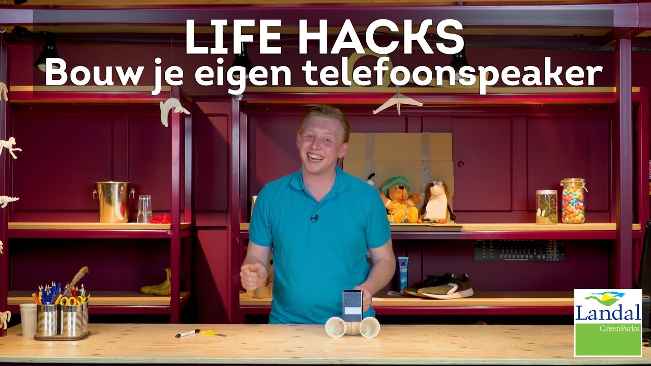 Telefoon Speaker Maken! - Life Hacks #7 [Landal TV]
