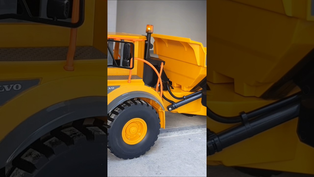 Big RC Articulated Dumper Volvo A40G Double EE Test Drive oi3 4K
