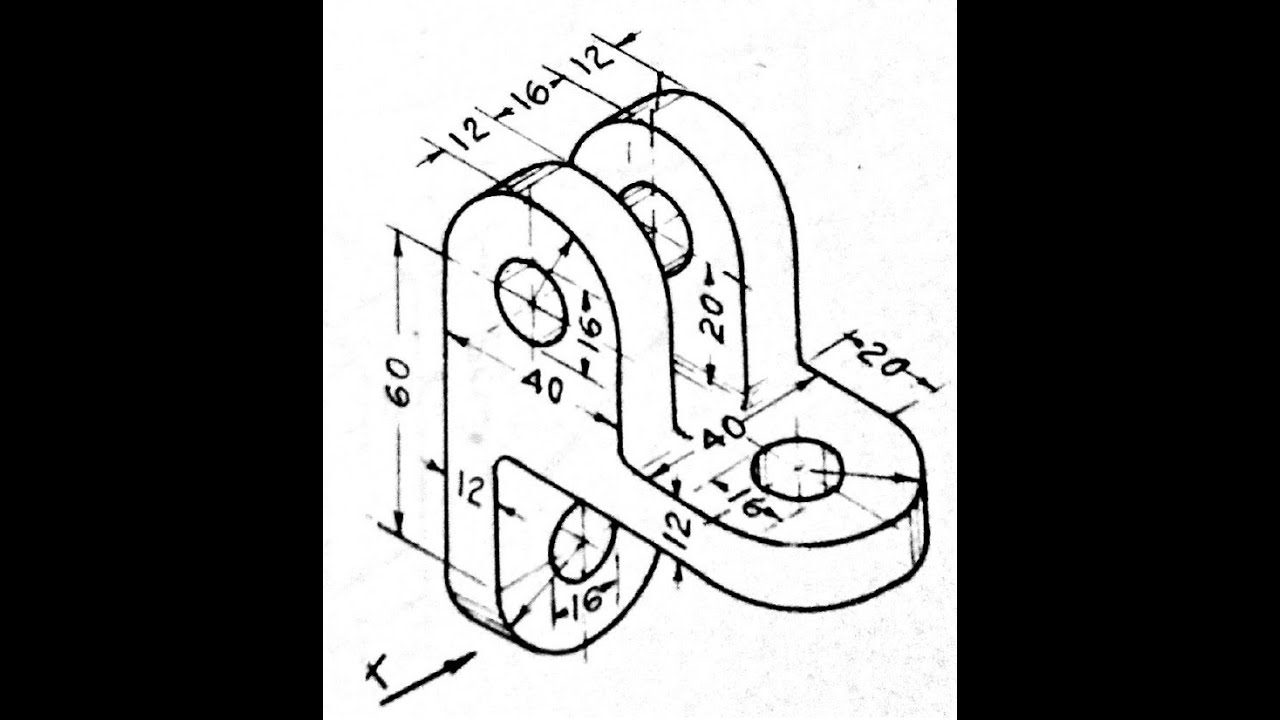 ||ISOMETRIC DRAWING- ADVANCED EXERCISE 03 || AUTOCAD Video by Dr. Y.N.V.SAI RAM