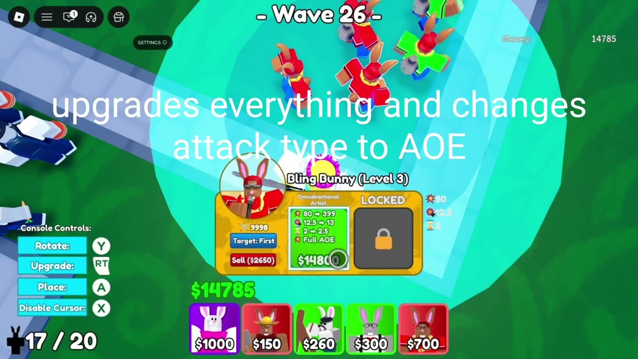 Bling bunny carrot tower defense 