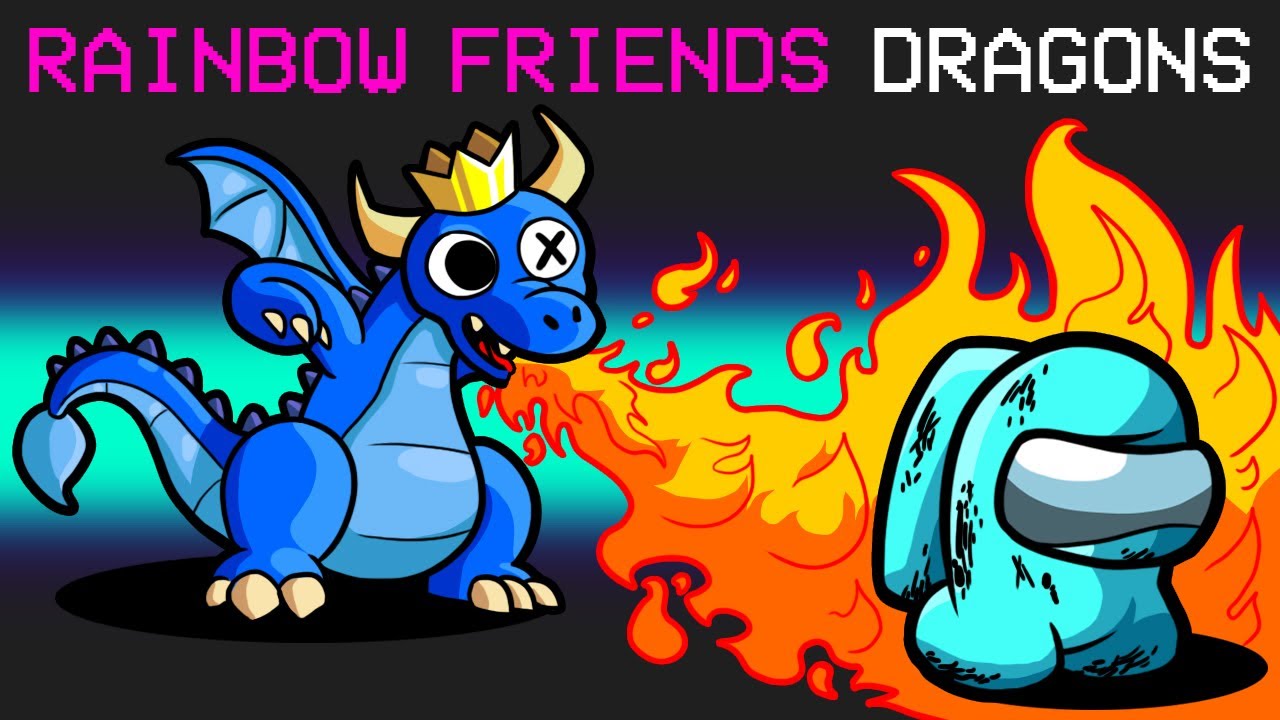 Rainbow Friends Dragons in Among Us