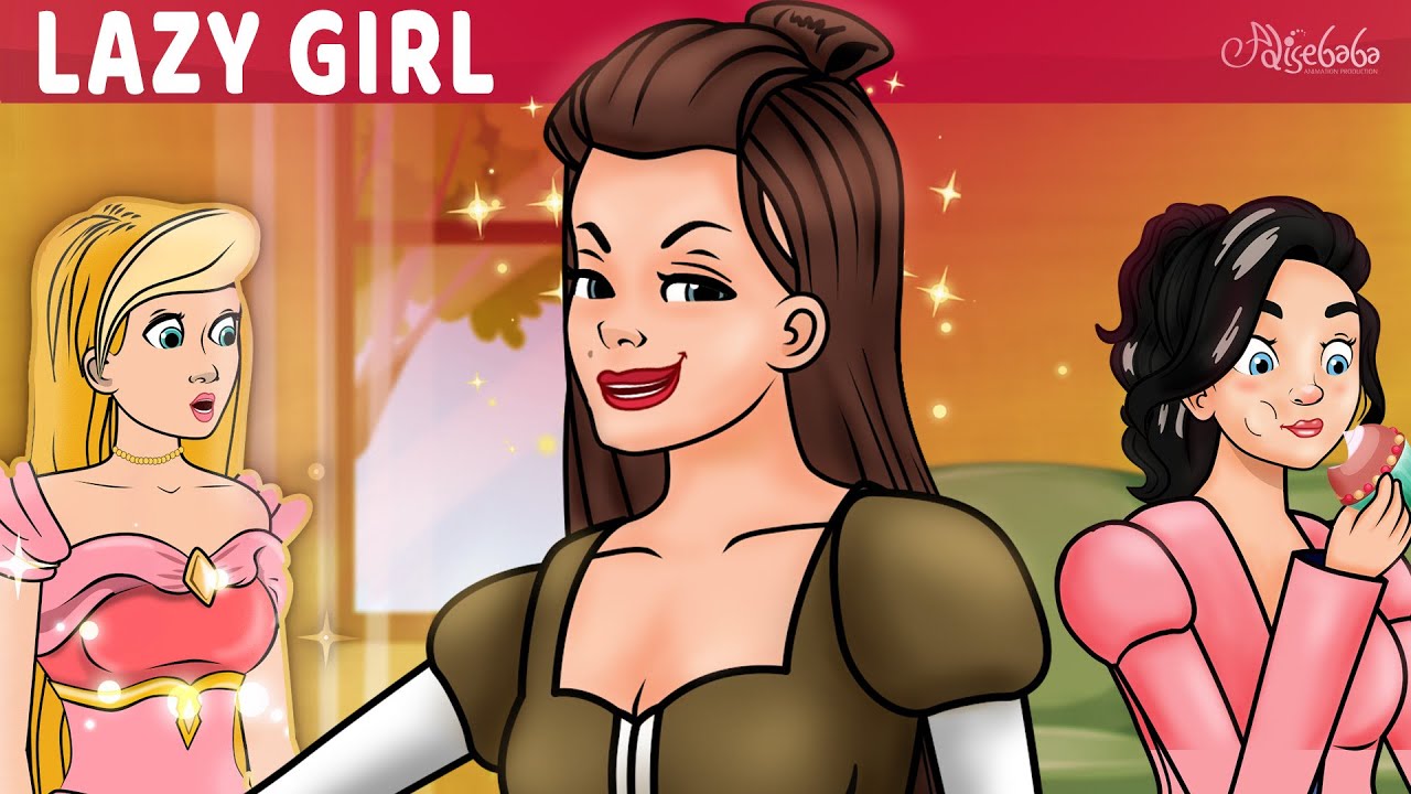Lazy Girl Cartoon Series : 5 Episodes | Bedtime Stories for Kids in English | Fairy Tales