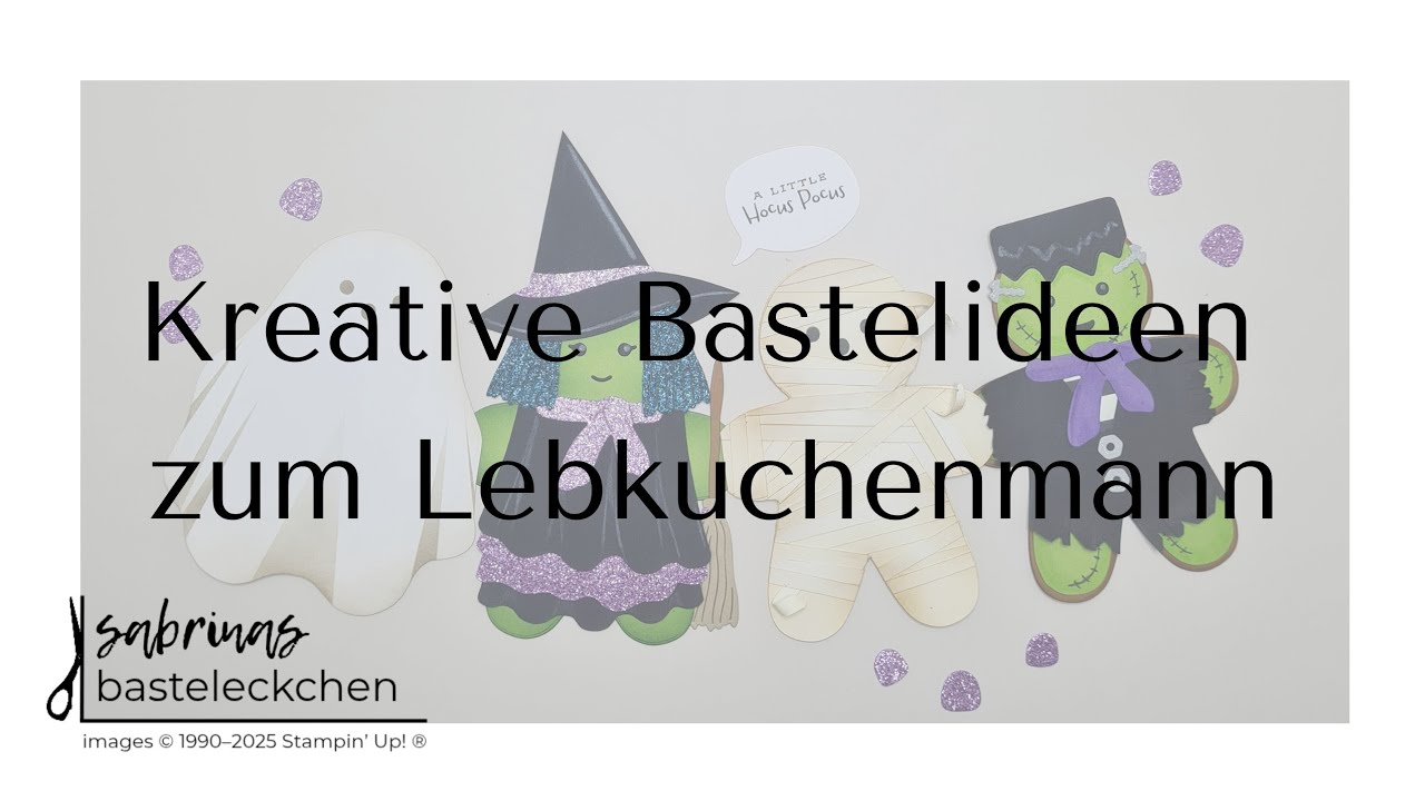 Kreative Ideen zum Lebkuchenmann von Stampin' Up!® - Halloween-Figuren -