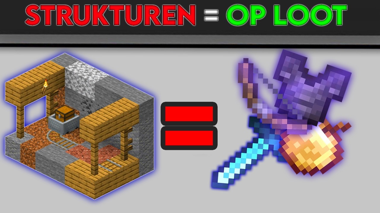 Minecraft, aber Strukturen LOOT = OP ITEMS
