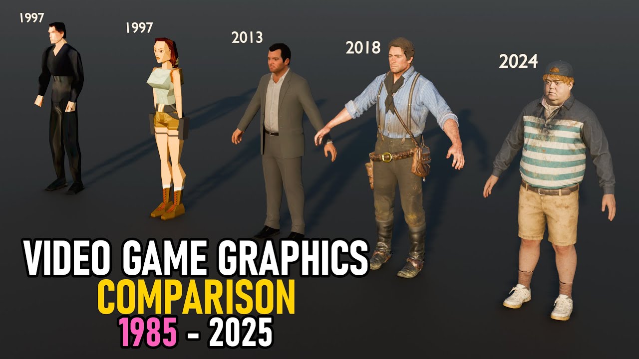 Evolution of Graphics - Video Game Graphics Comparison (1985-2025)
