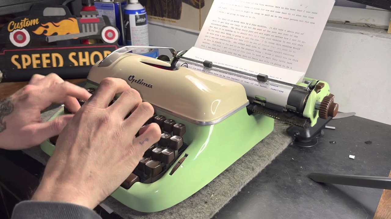 *SOLD*Optima Elite 3 Typewriter Demo and Review