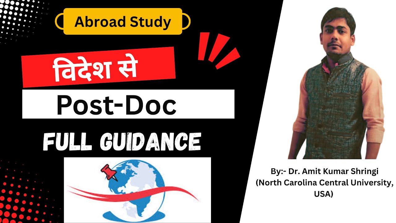 How to Go Abroad for Postdoc | Complete Postdoc Guidance by Dr. Amit | USA Postdoc Journey