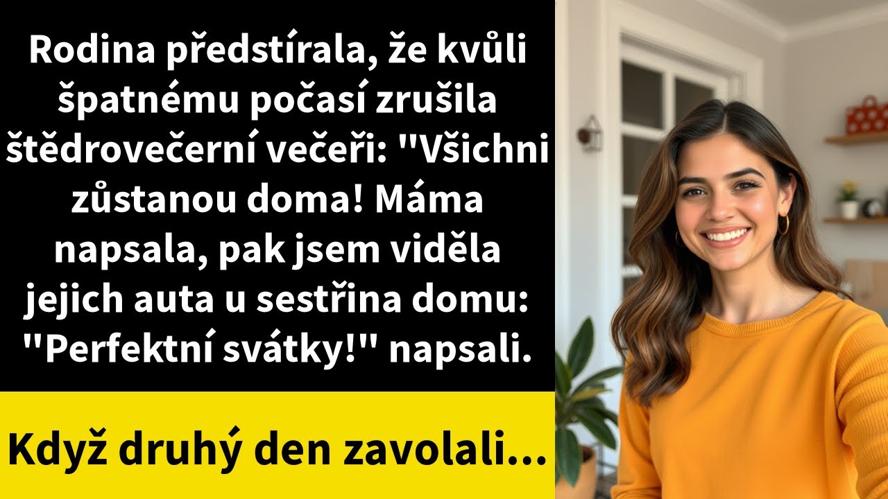 Rodina předstírala, že kvůli špatnému počasí zrušila štědrovečerní večeři: 