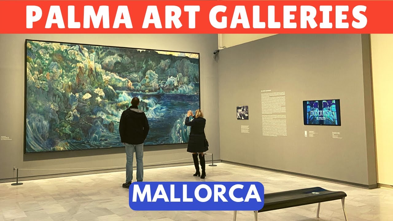 Self Guided Art Galleries Walking Tour | Rainy Day Sightseeing | Palma de Mallorca, Spain