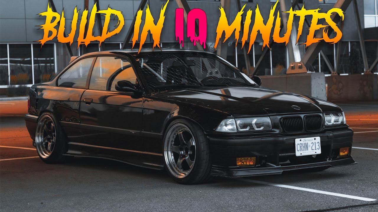 BUILDING A BMW E36 in 10 MINUTES!!!!