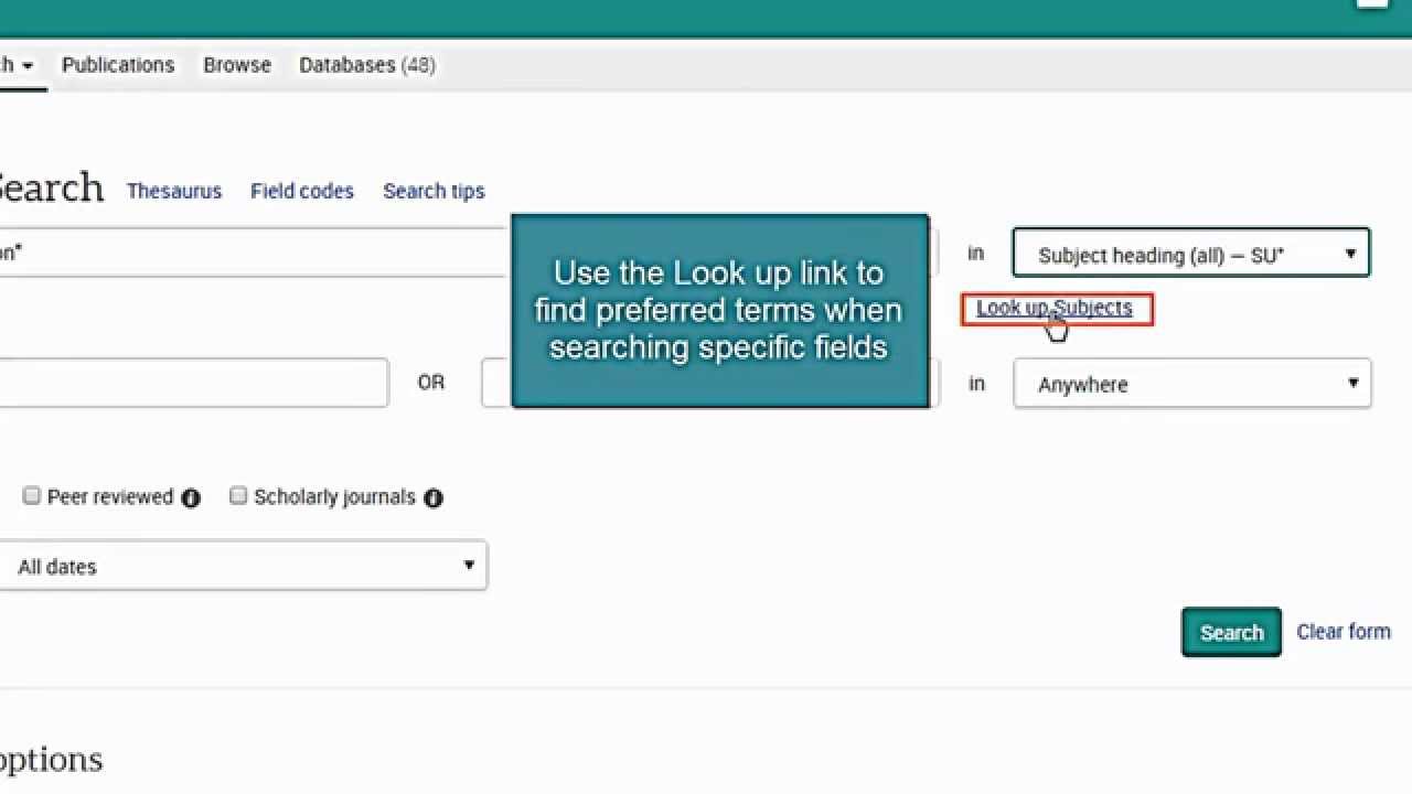 Advanced Search