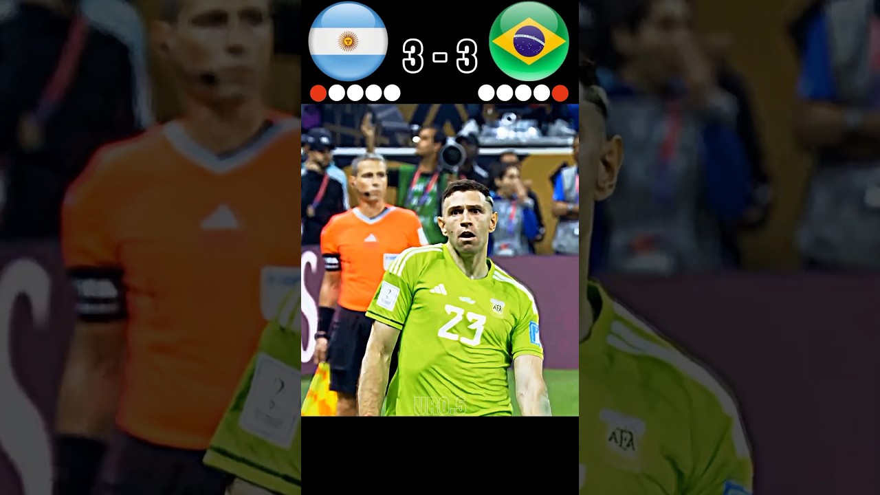 Argentina vs Brazil World Cup 2026 Semi Final Penalty Shootout Imaginary