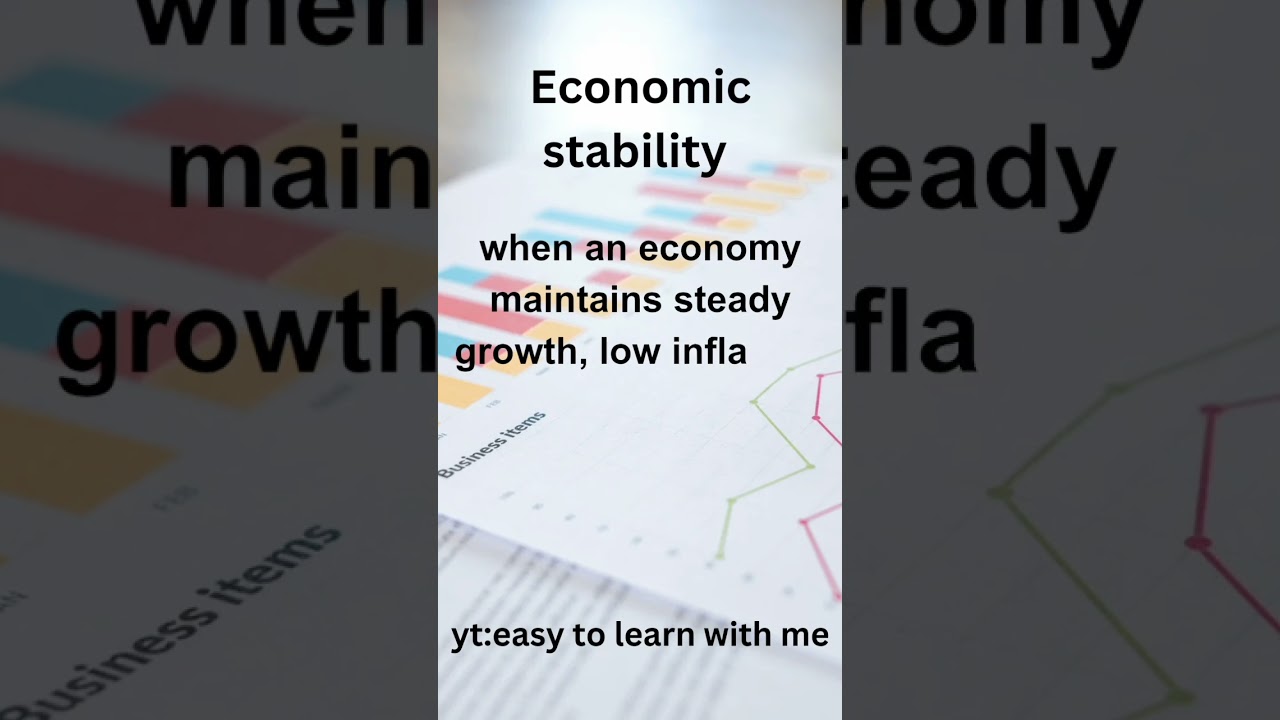 what is economic stability #economy #economicstability #macroeconomics