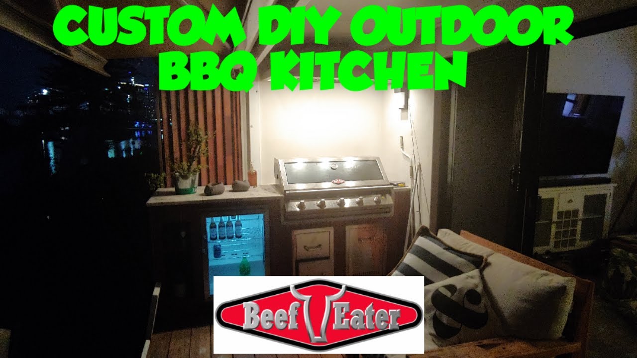 Custom DIY Beefeater Outdoor BBQ Kitchen