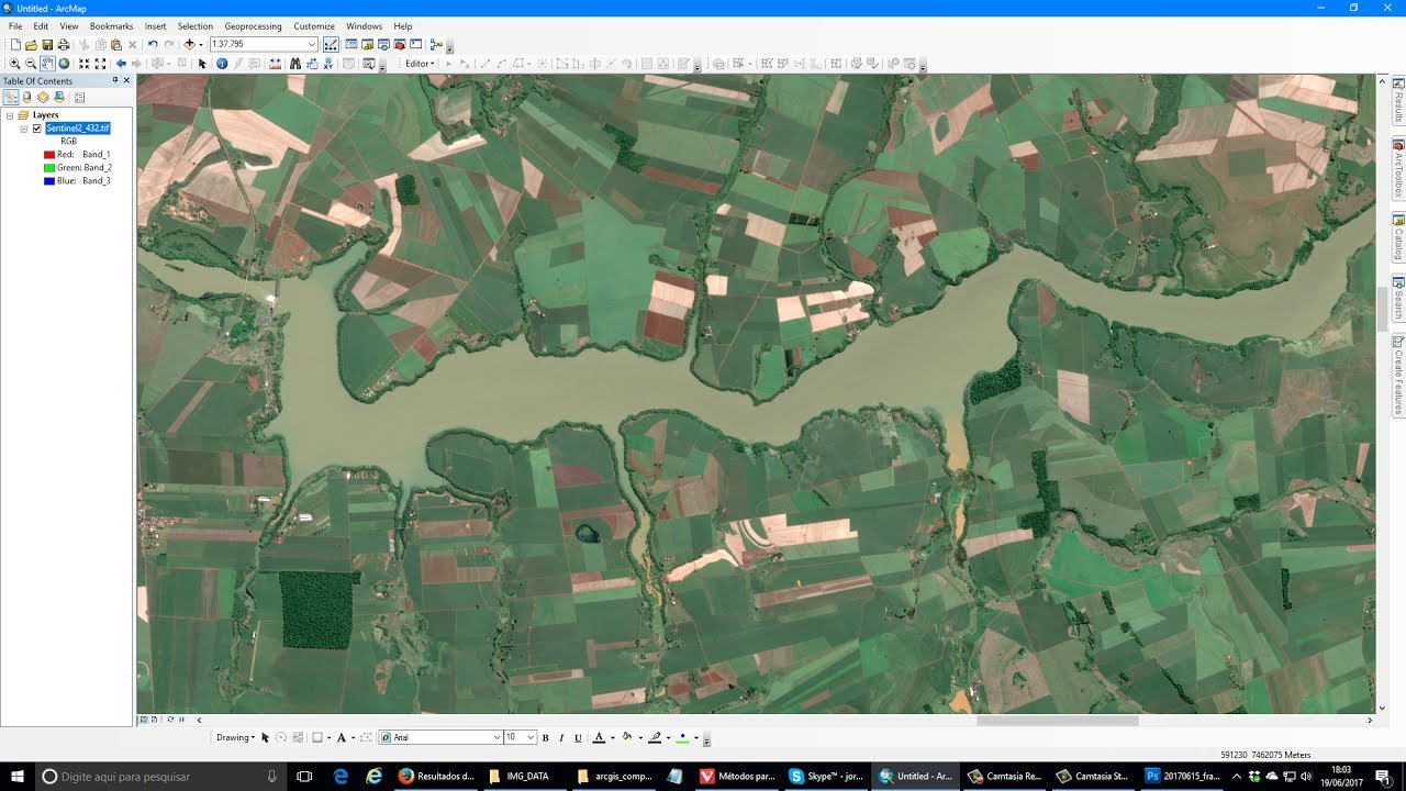 ArcGIS: Composição Colorida RGB para imagens Sentinel-2