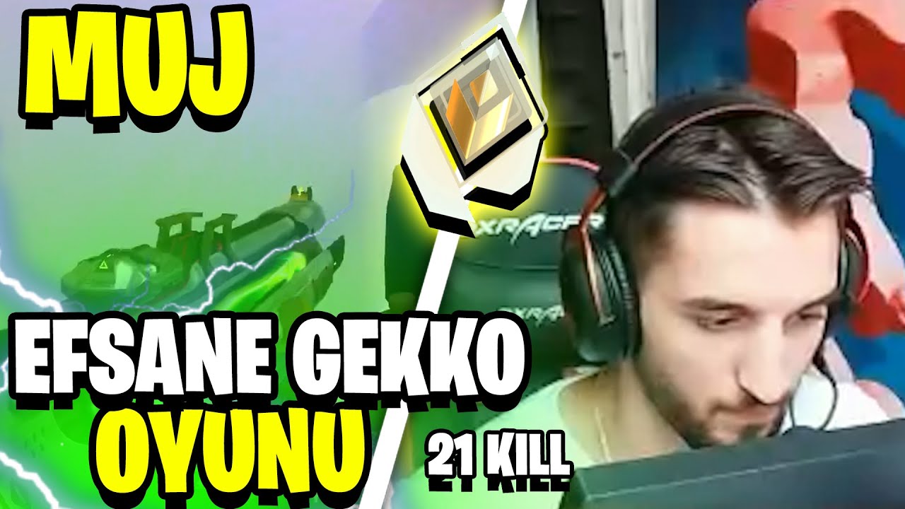 Muj - Radiant Elo'da Epic GEKKO Oyunu! | 21 Kill (Valorant)
