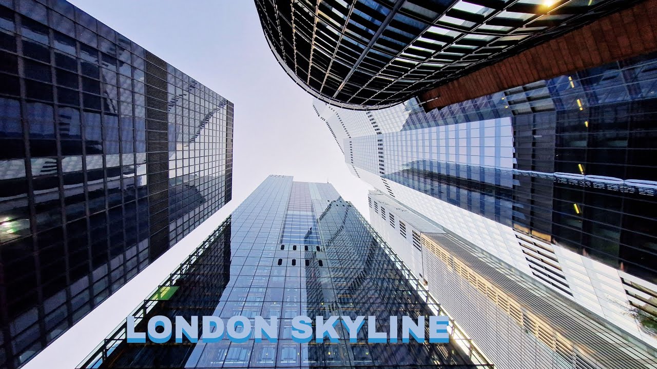 Walking around London Financial District What a Magnificent Skyline