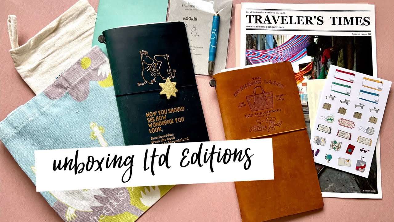 Unboxing Travelers Notebook Moomin und The Superior Labor Limited Edition