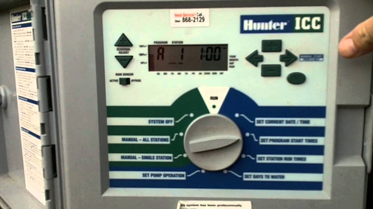 How to program hunter ICC controller - Sprinkler Repair