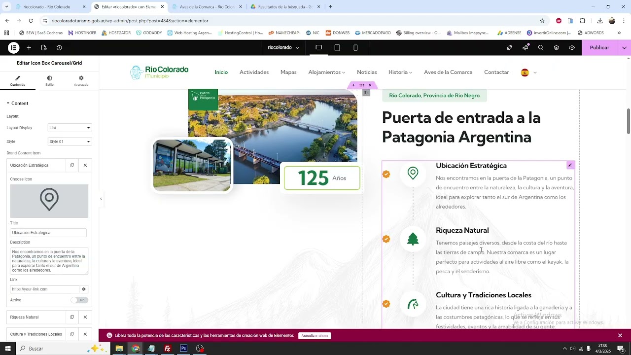 Trabajando Paginas con Elementor