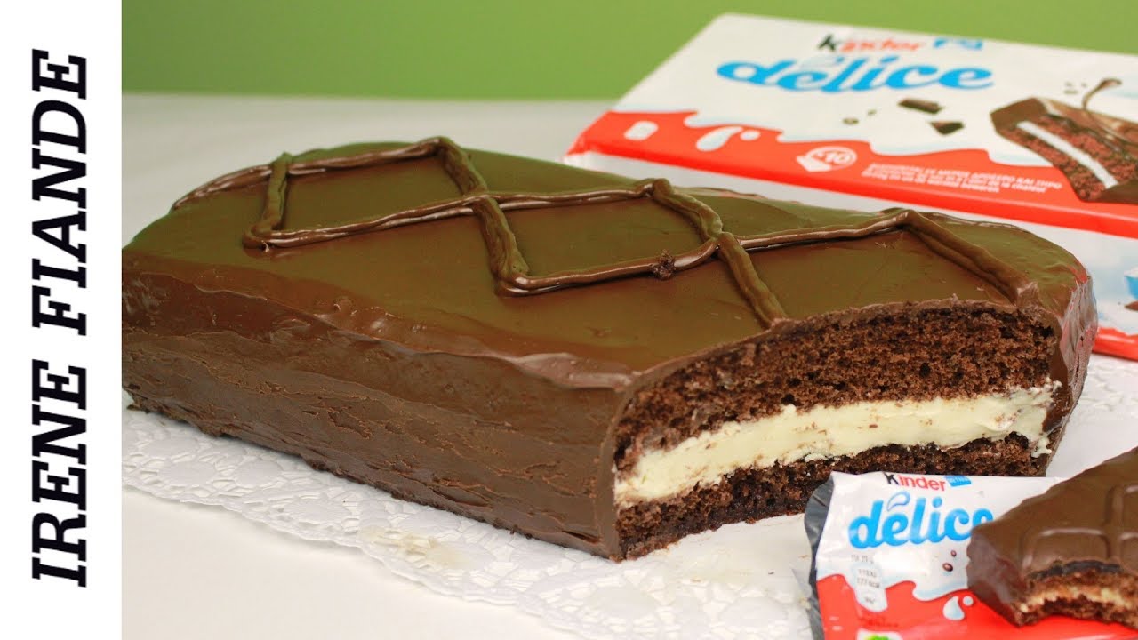 Гигантский Киндер Делис.Шоколадный бисквитный торт-пирожное. Kinder delis