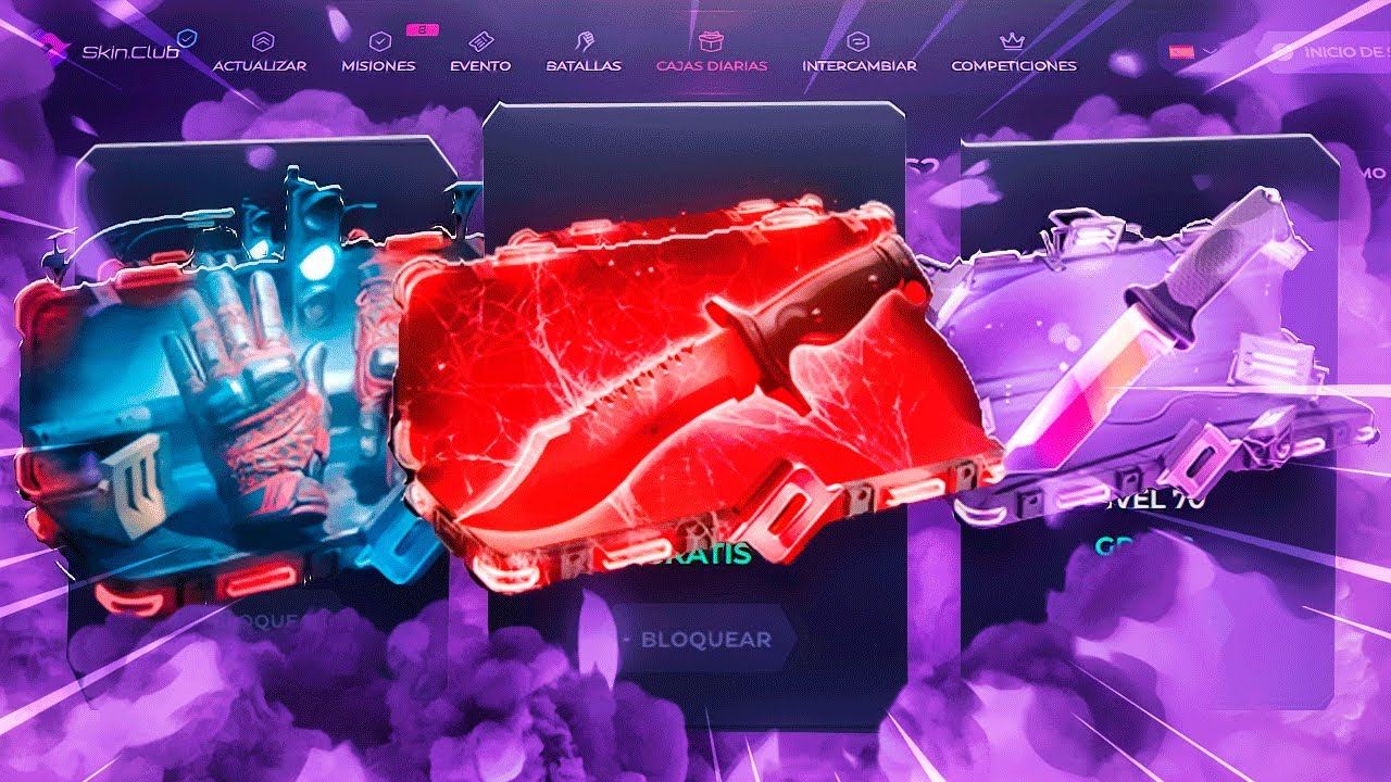 C&oacute;mo abrir las NUEVAS CAJAS GRATIS en SkinClub (Sin Dep&oacute;sito 2026)