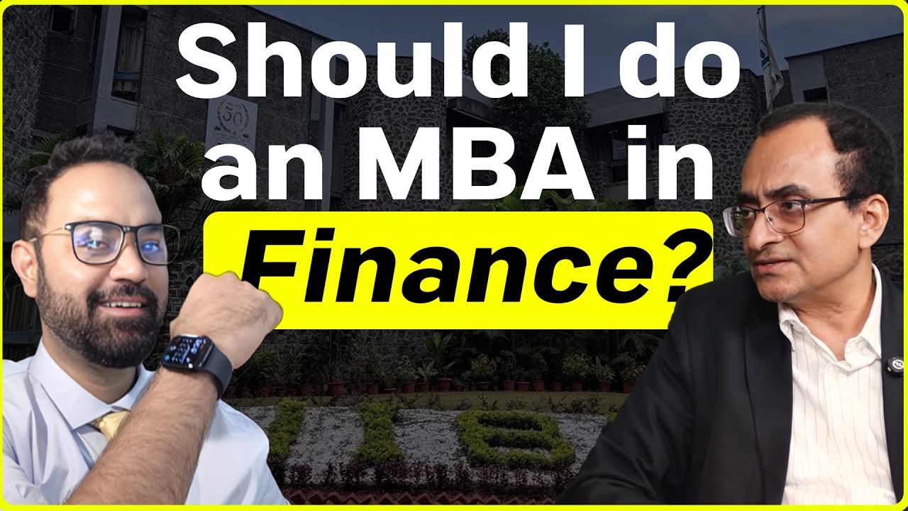 MBA в области финансов | Стоит ли работать в банке? С участием доктора Ариндама, декана NIBM Pune.