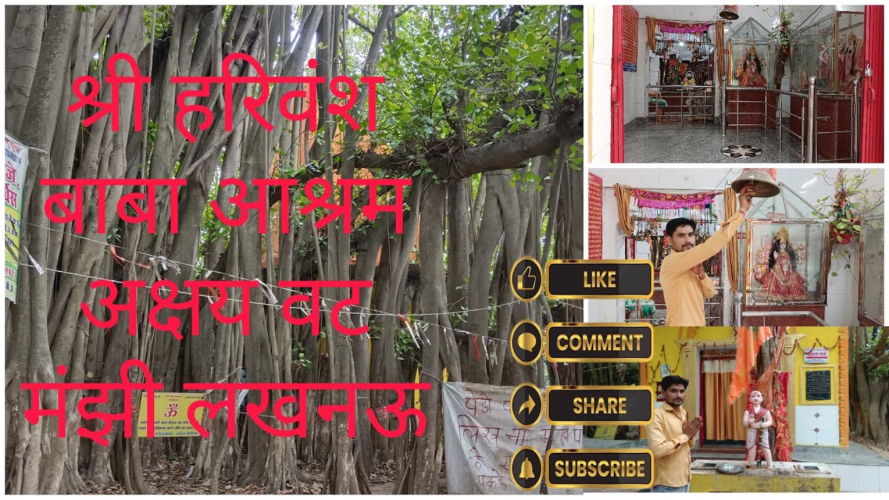 श्री हरिवंश बाबा आश्रम अक्षय वट। Magical Banyan Tree.Why is Harbans Baba Ashram in Lucknow?#old