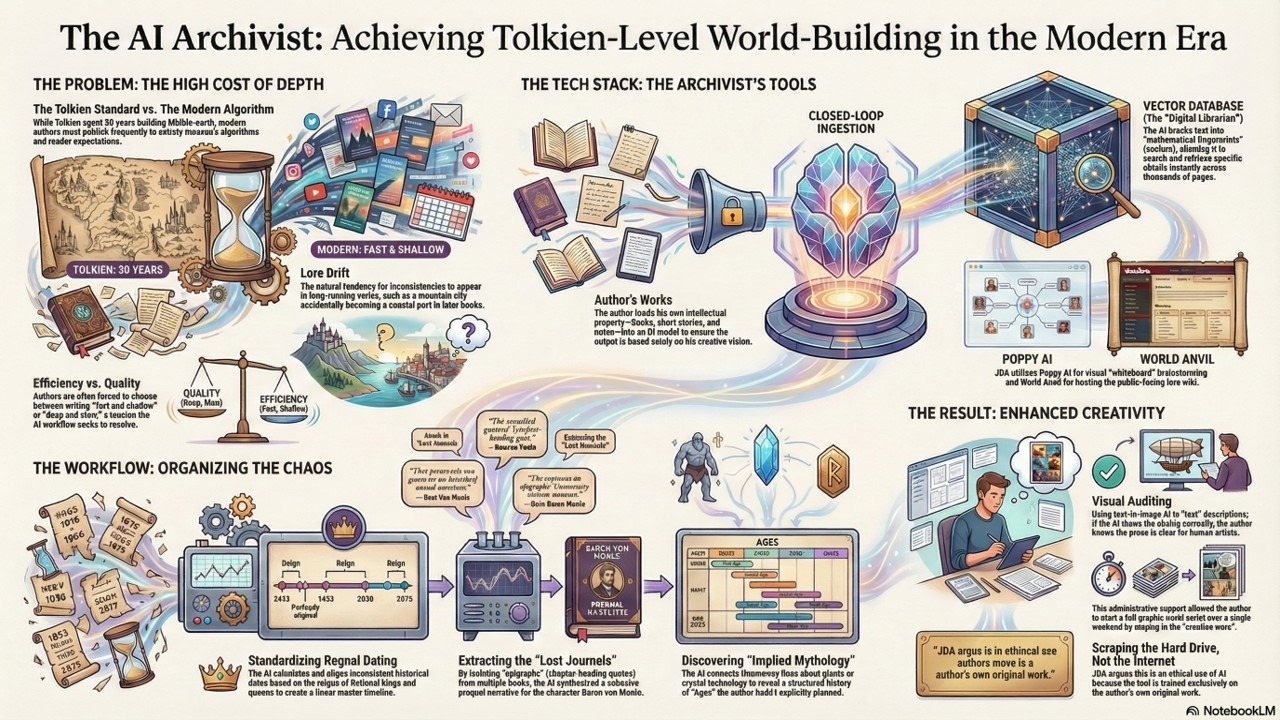 Achieving J. R. R. Tolkien-Level Modern Fantasy Depth With AI-Assisted Worldbuilding