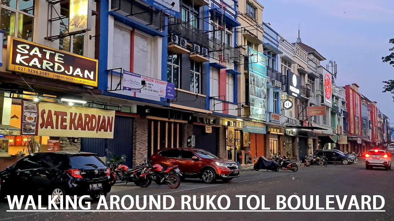 Walking Around ~ Ruko Tol Boulevard BSD from Eka Hospital to Ruko Versailles ⇢ Griya Loka BSD City